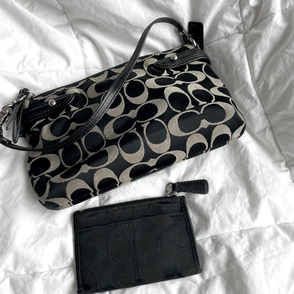 Coach bag and card case